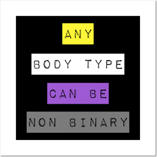 Non Binary Awareness, LGBTQ Pride, ENBY Posters and Art